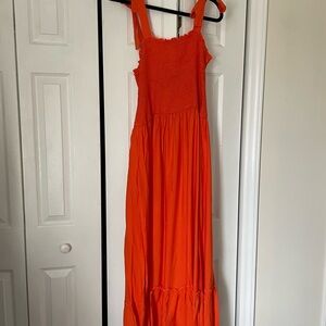 Tennessee/ Texas/ Virginia Tech game day Orange Maxi Dress